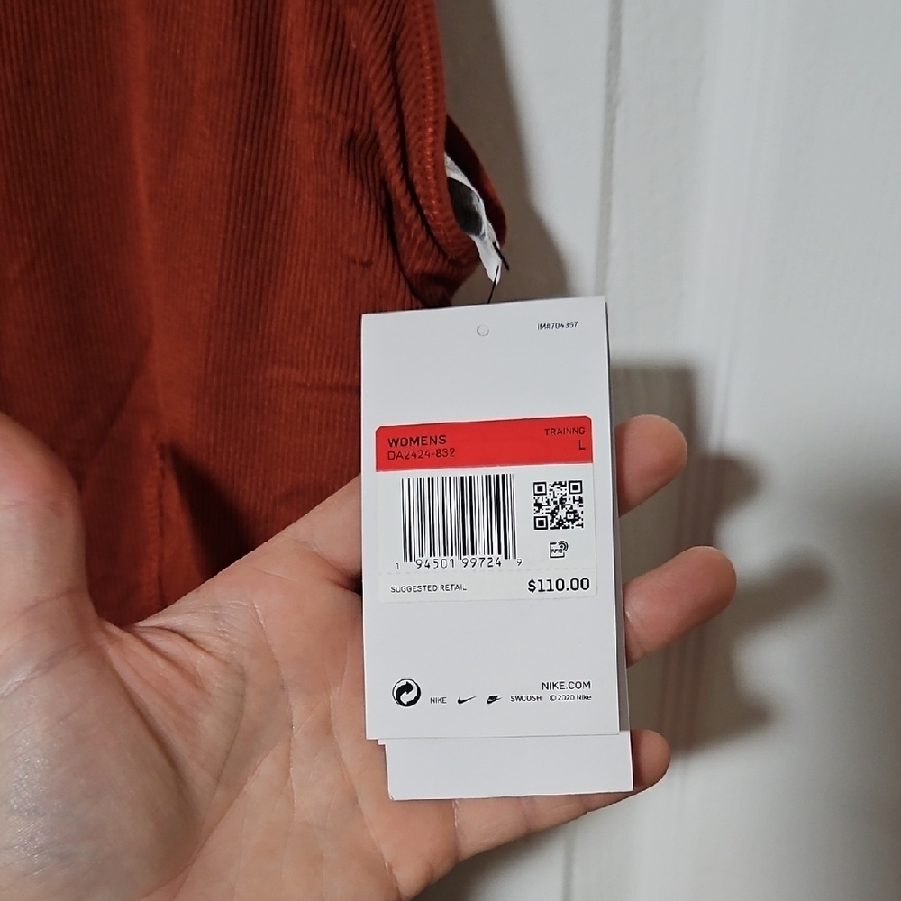 Nike Burnt Orange Yoga Jumpsuit - Picture 7 of 16